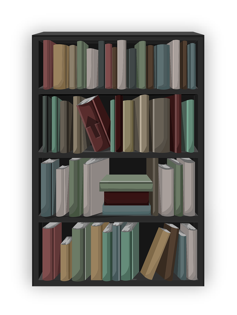 clipart book library