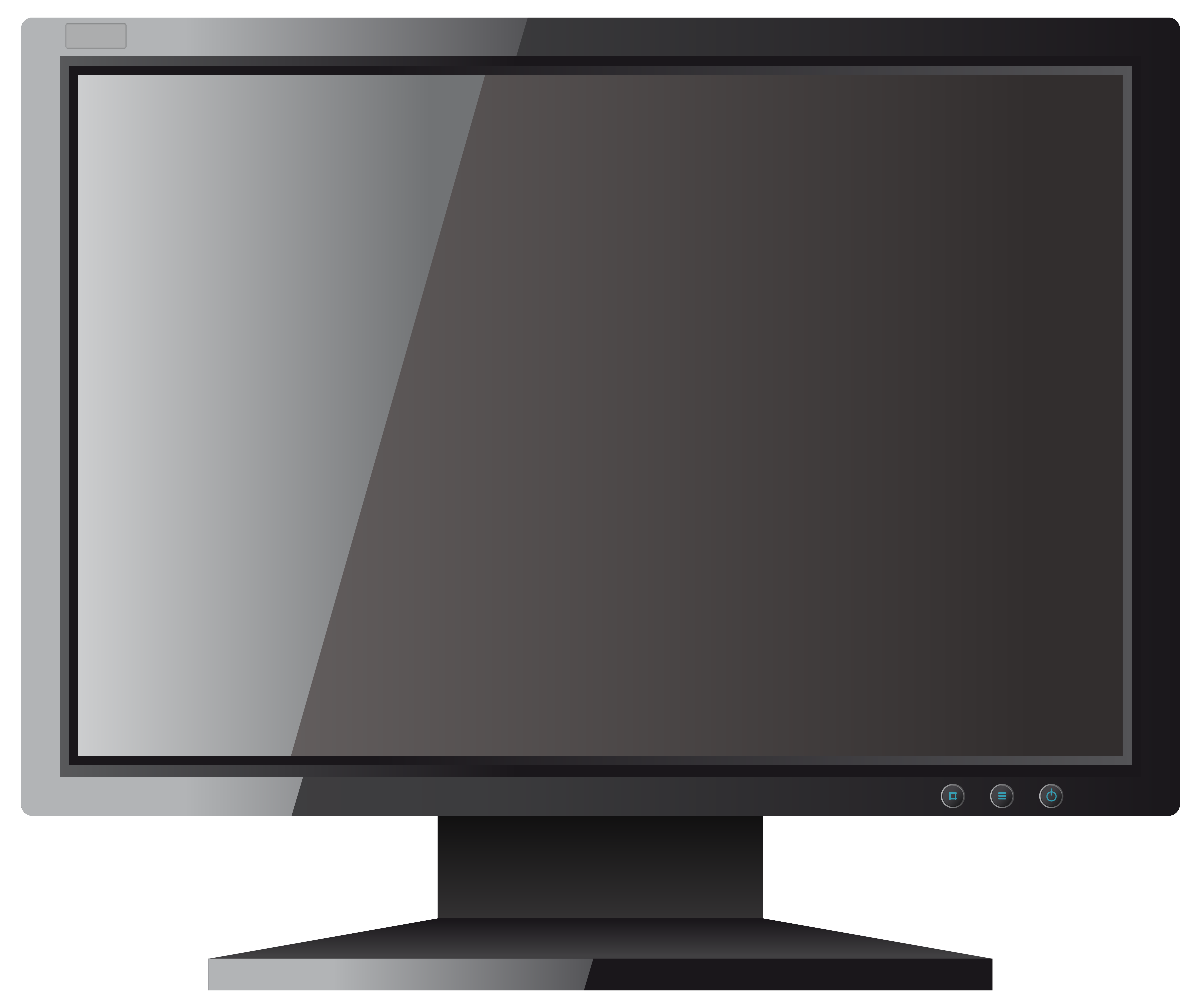 Website clipart computer area. Black lcd monitor png