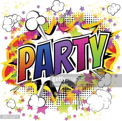 party clipart book