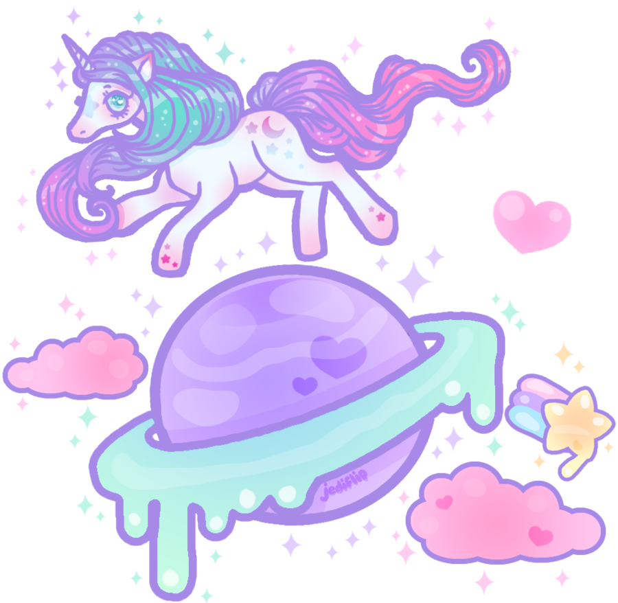 Clipart unicorn pastel. Magic planet by missjediflip