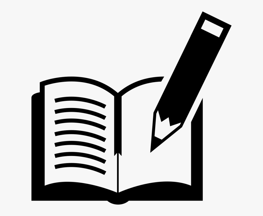 Book and pen png. Textbook clipart logo