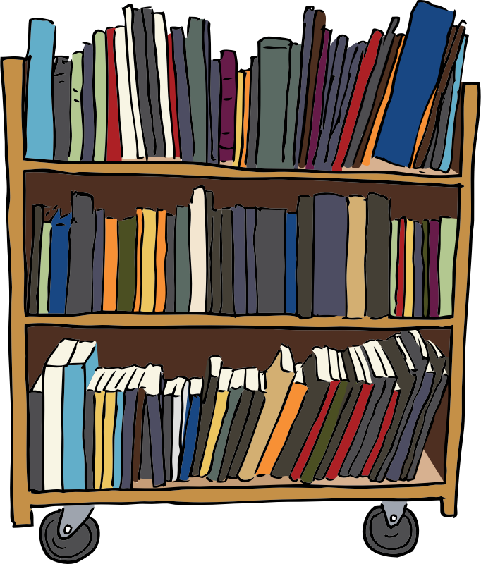 Library books drawing at. Female clipart librarian