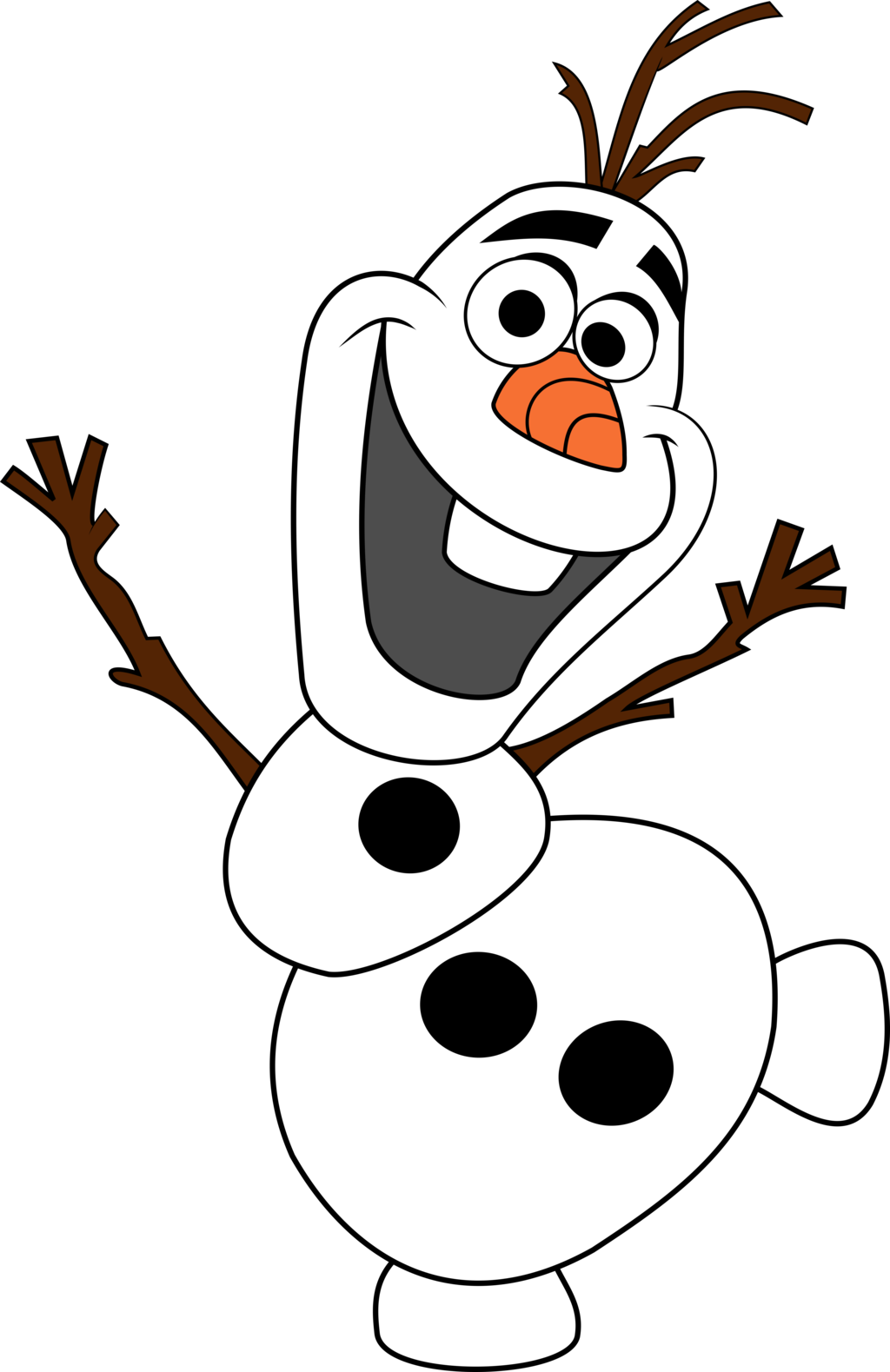 olaf clipart frozen theme