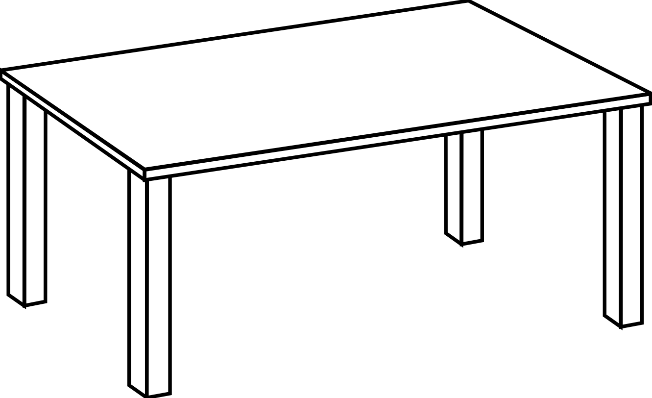 clipart book table
