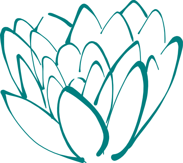 Clipart books teal. Lotus clip art at