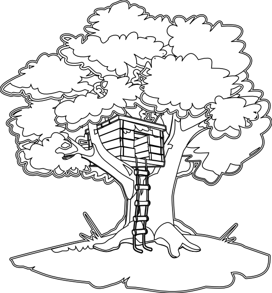 clipart book tree