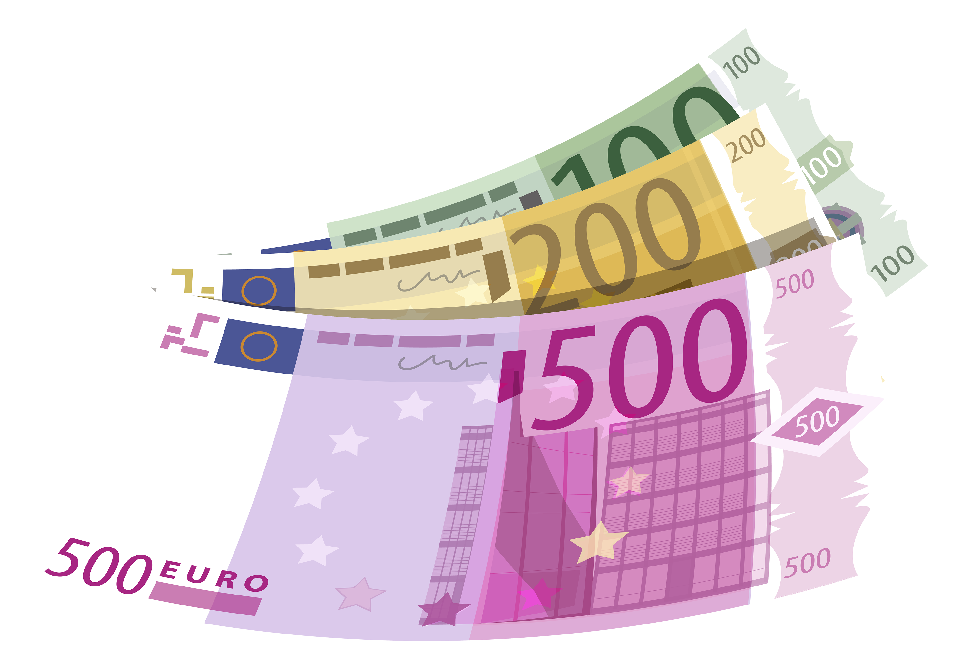 Banknotes euro png best. Wallet clipart money clipart