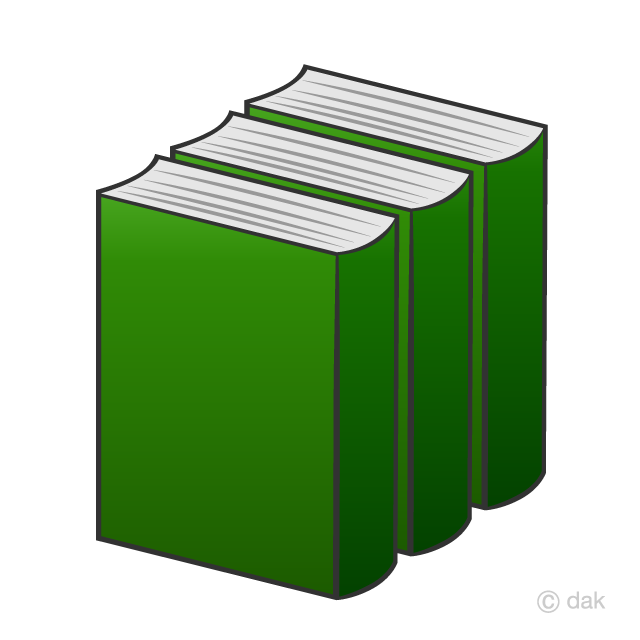 clipart books green