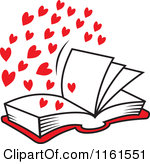 clipart heart book