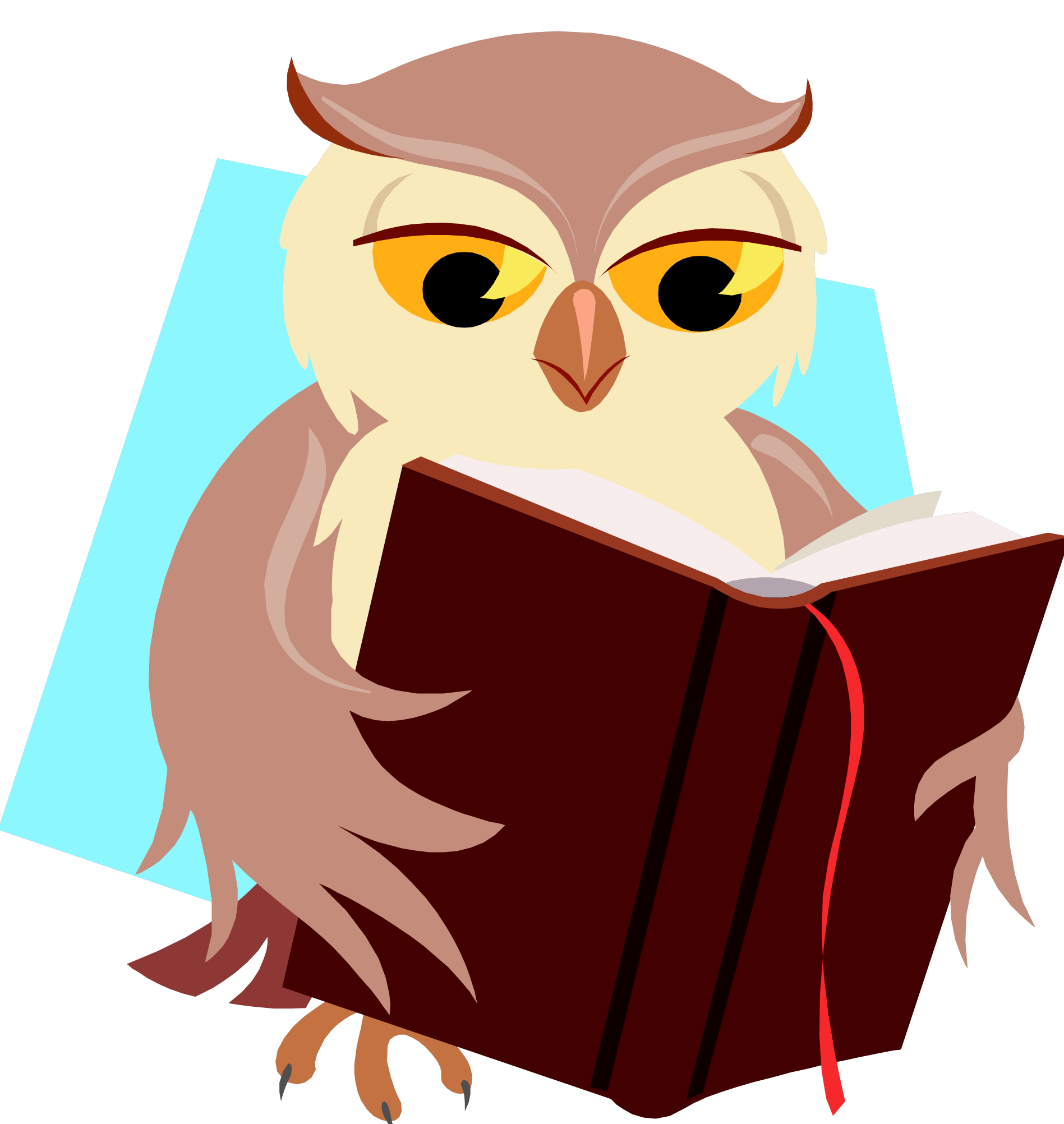 clipart books owl