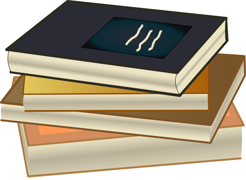 Clipart books rectangular. Book stack pile de