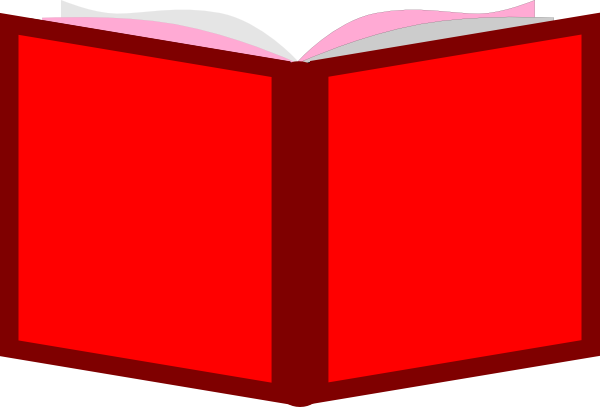 clipart books red