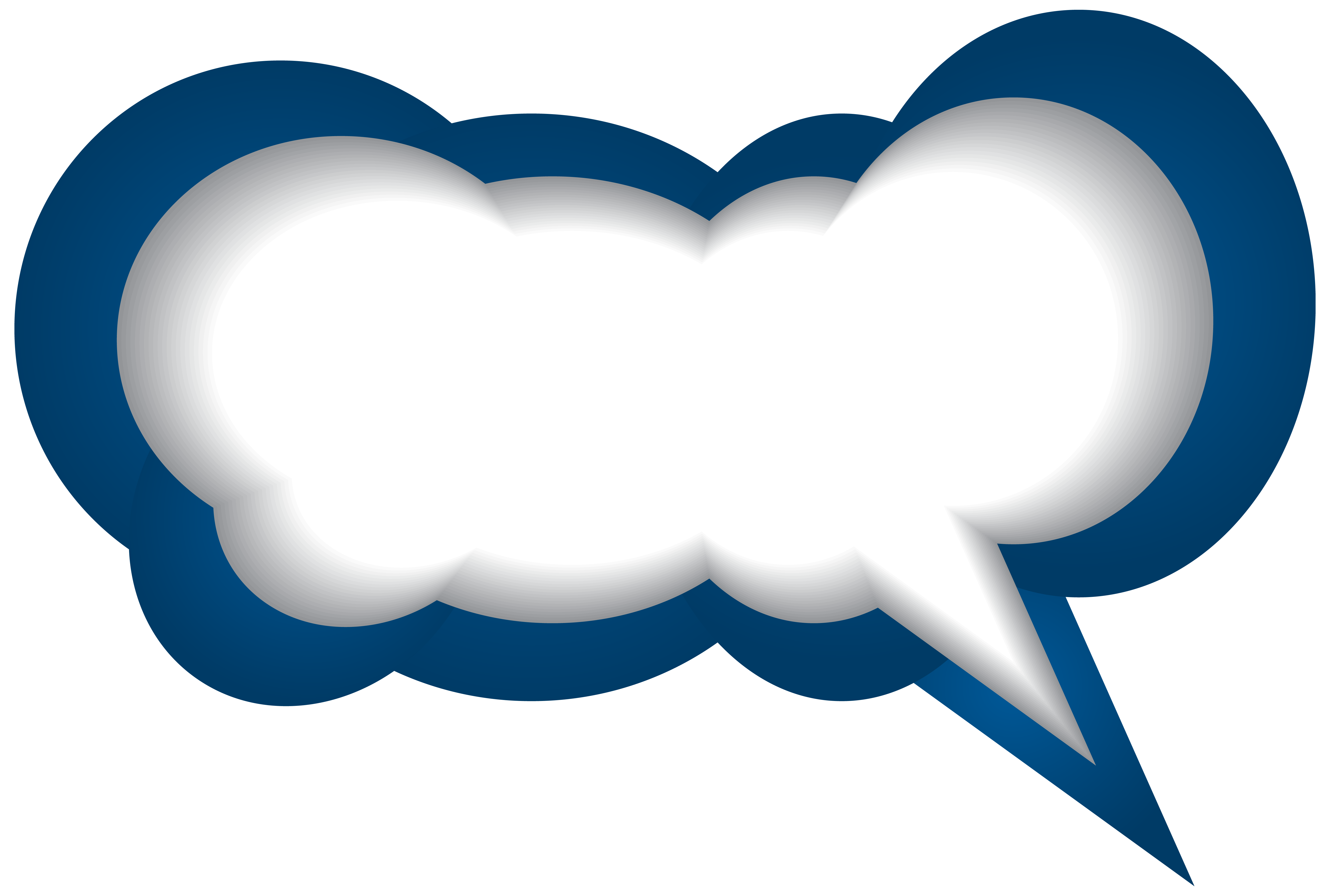 cloud clipart speech bubble