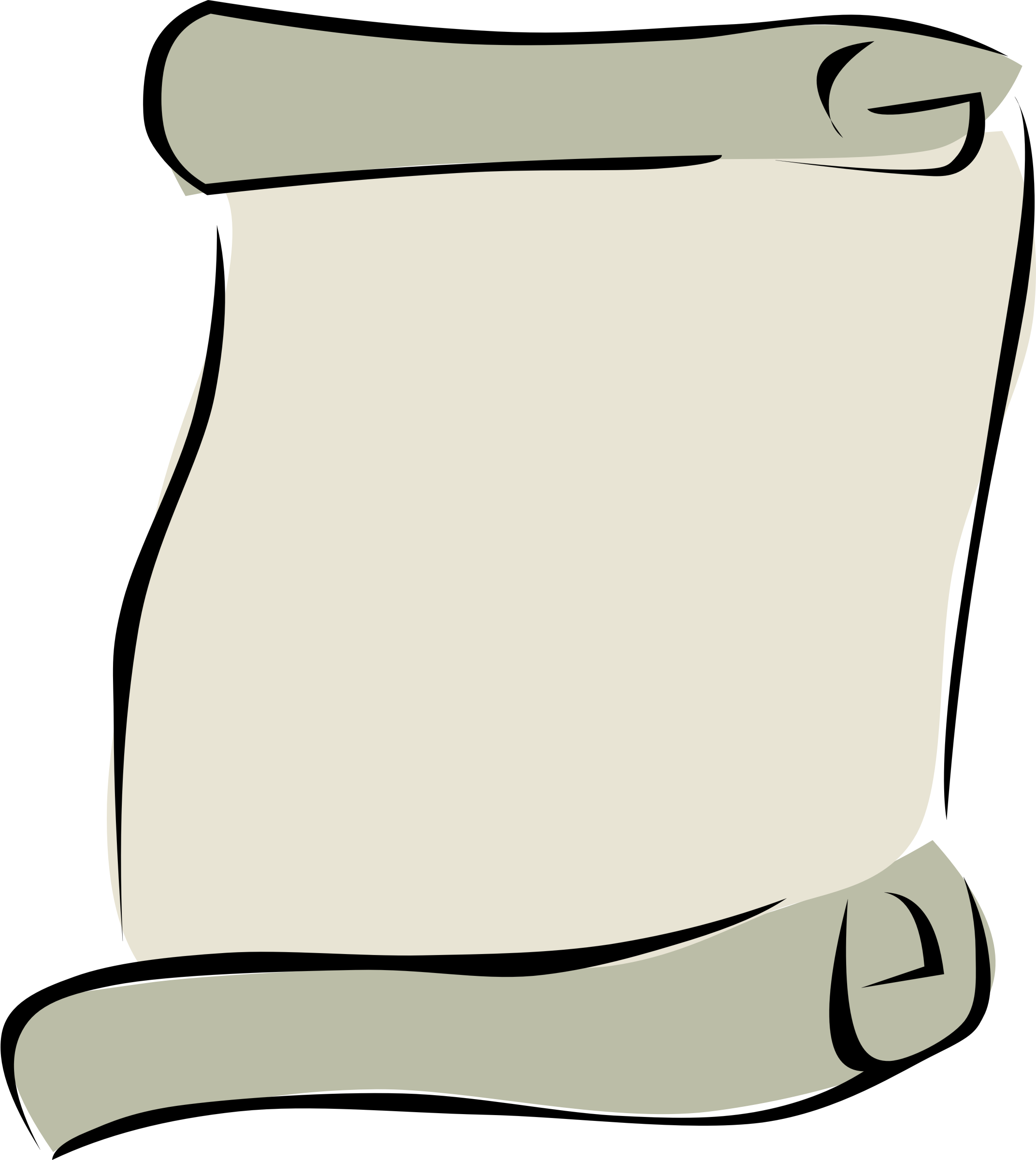 scroll clipart letter
