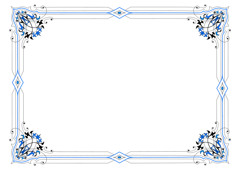 Clipart border blue. Variation in medium image