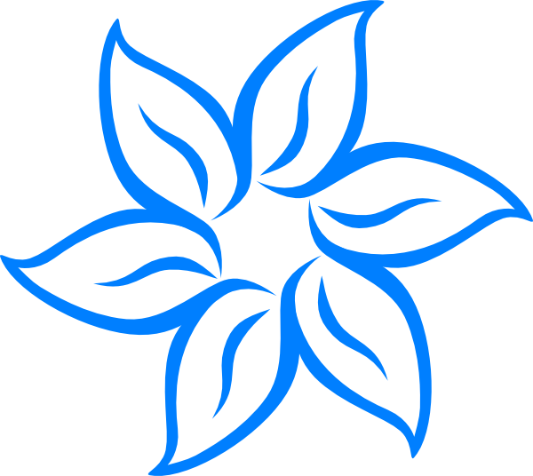  collection of designs. Clipart border blue flower
