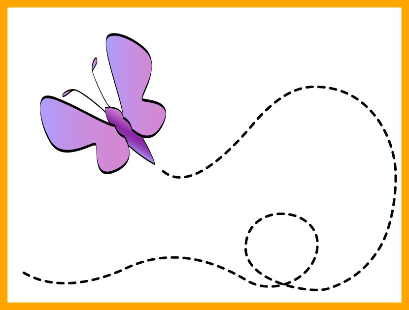 clipart border butterfly