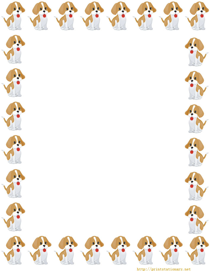 dogs clipart borders