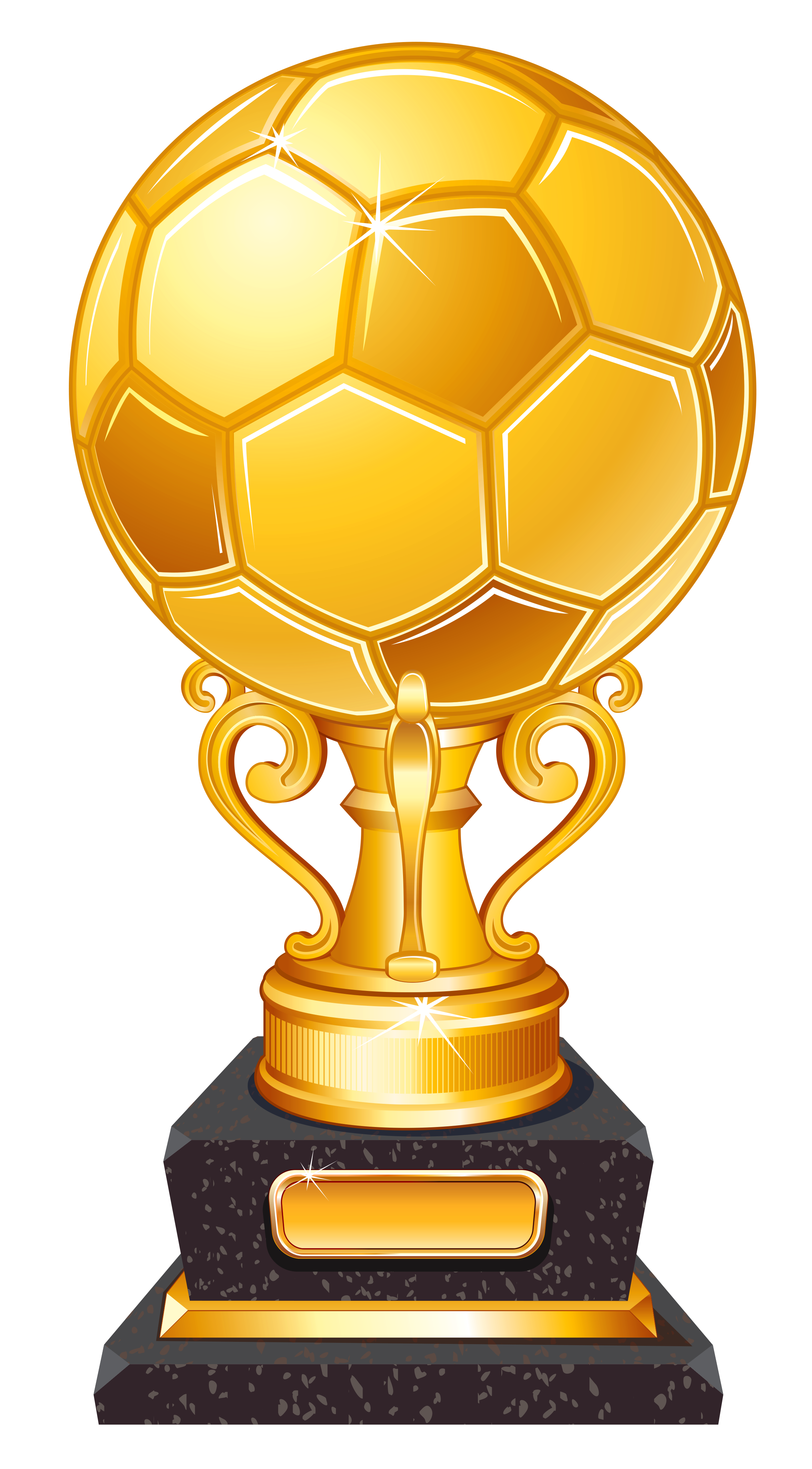Gold football award transparent. Softball clipart trophy