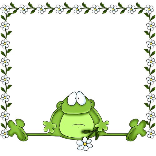frog clipart borders