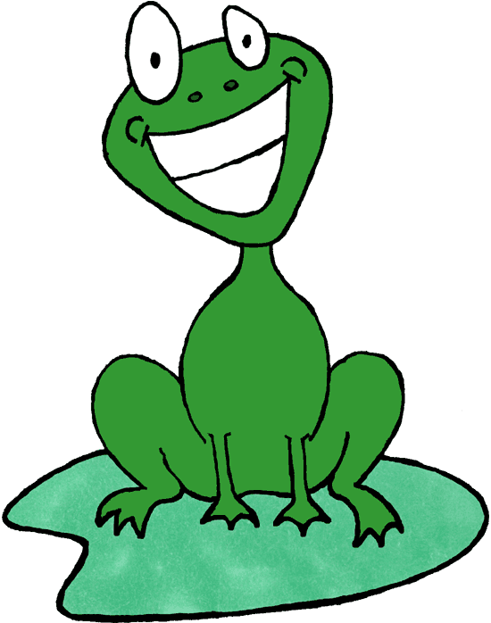 clipart spring frog