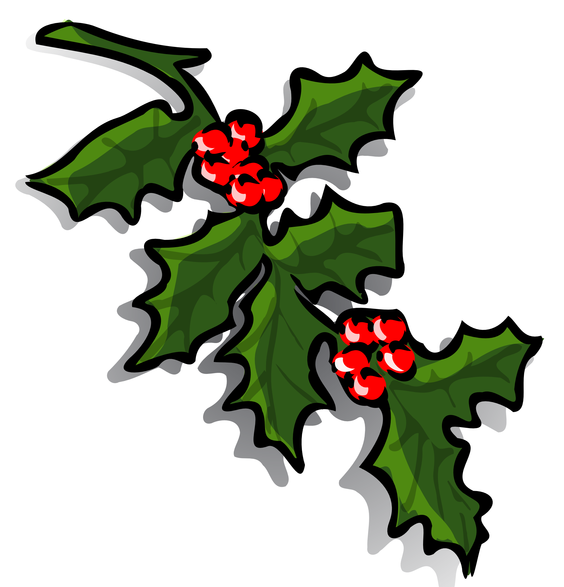 clipart border holly