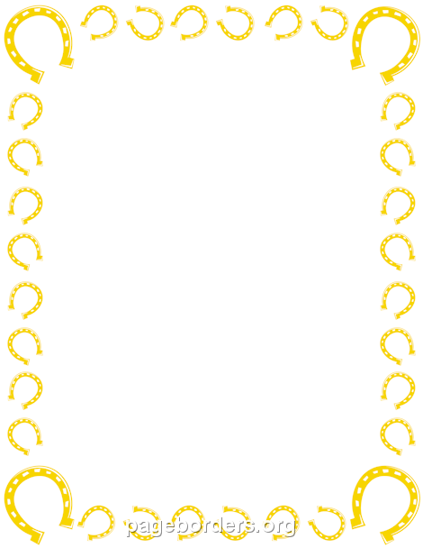 horseshoe clipart frame