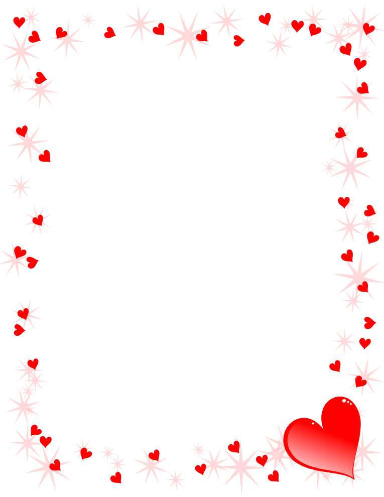 hearts clipart frame