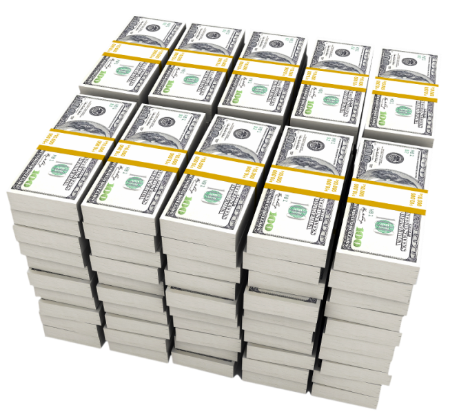 Stack of dollars png. Clipart frame money