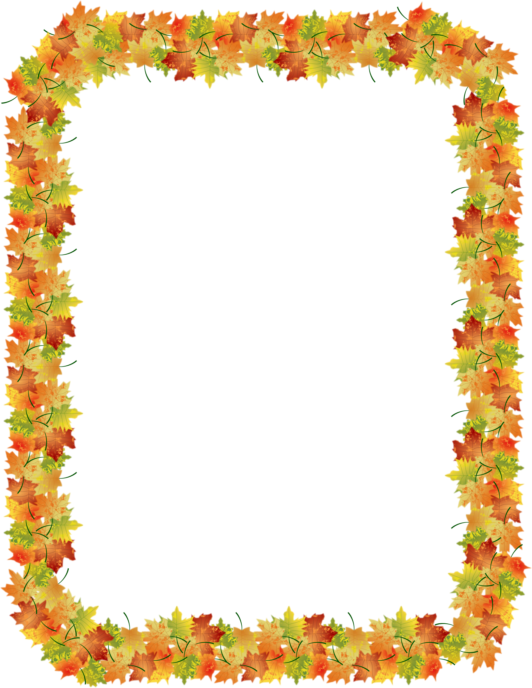Fall border cliparts free. Clipart leaf boarder