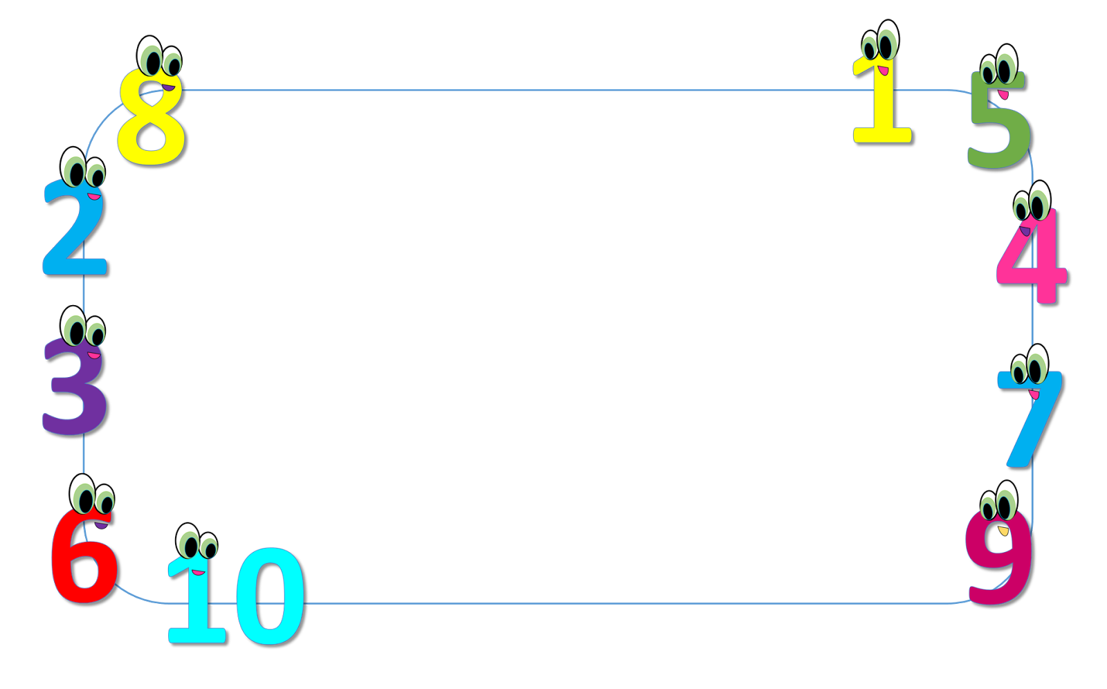 clipart border number