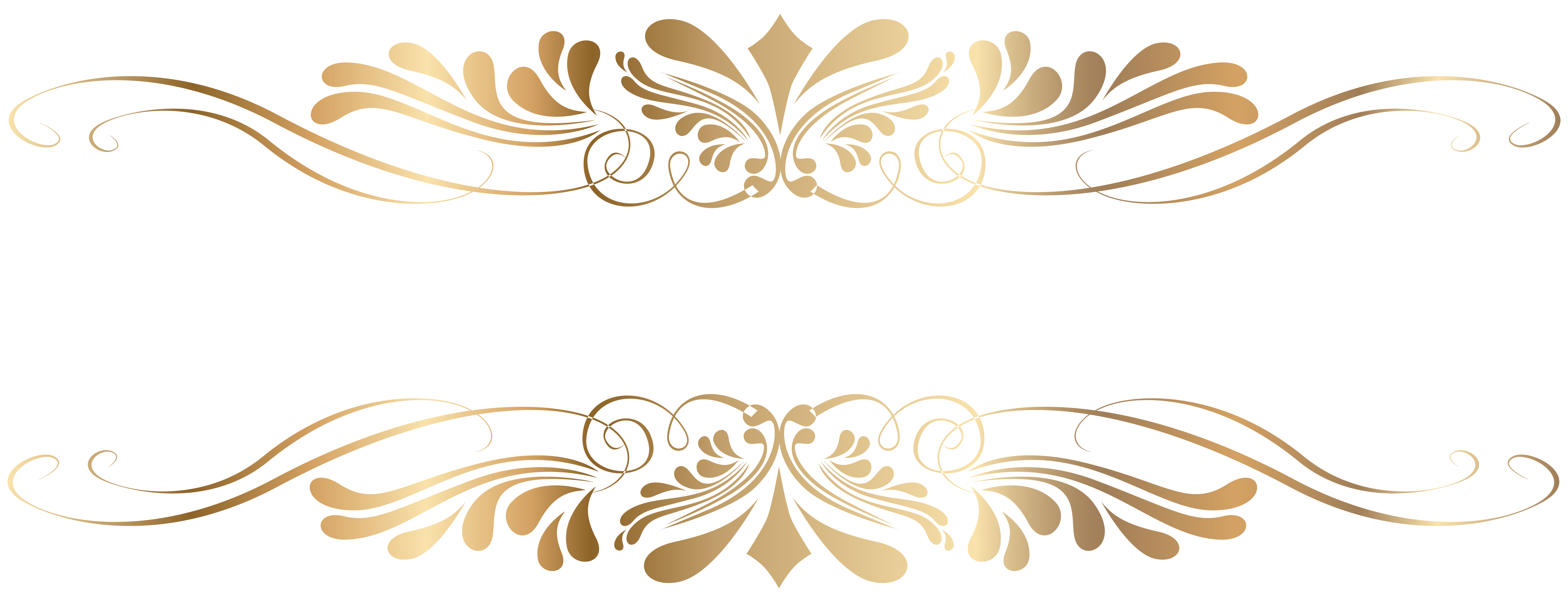 Scroll clipart christmas. Golden decorative element png