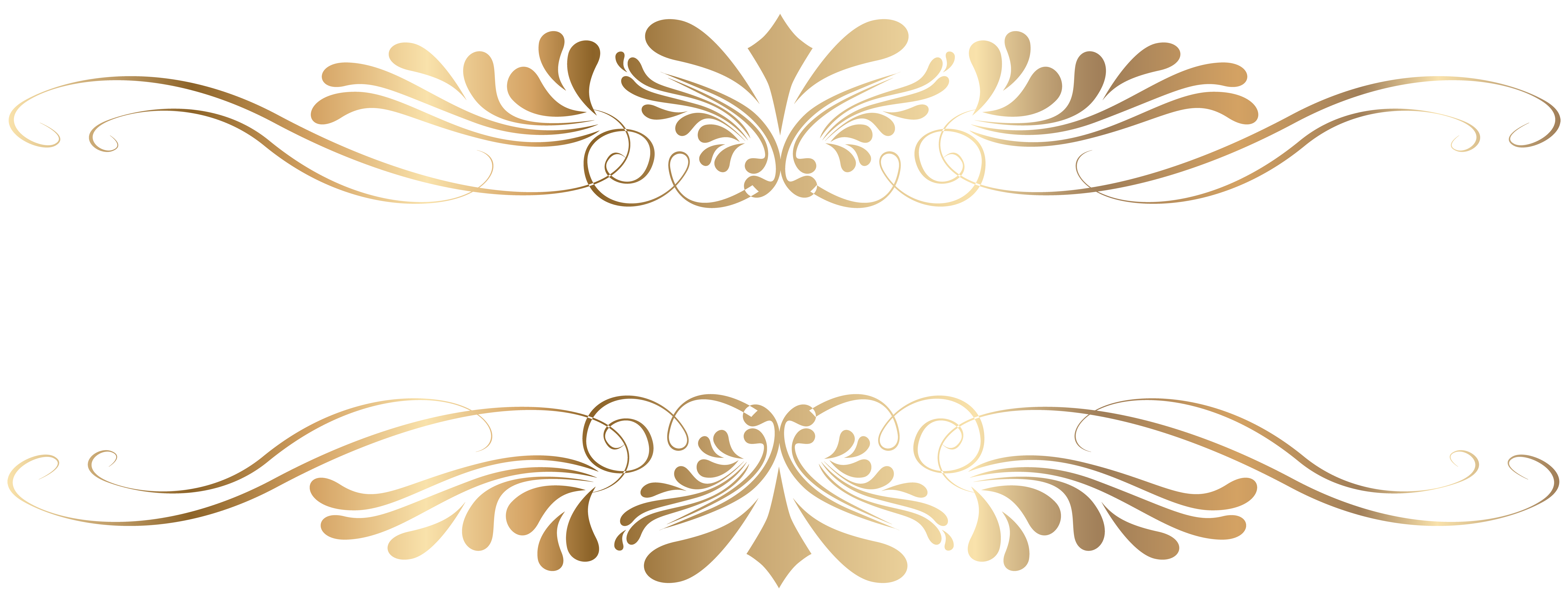 flourishes clipart gold