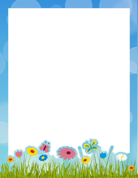clipart borders spring