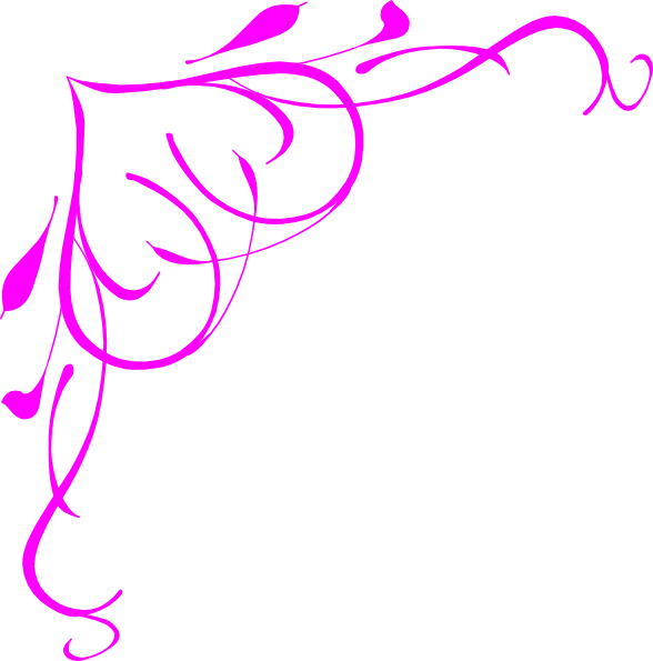 Flourishes clipart scrollwork. Free pink border clip