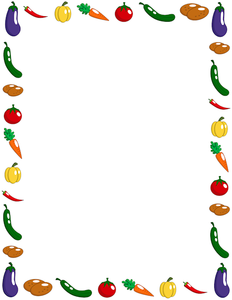 food clipart borders