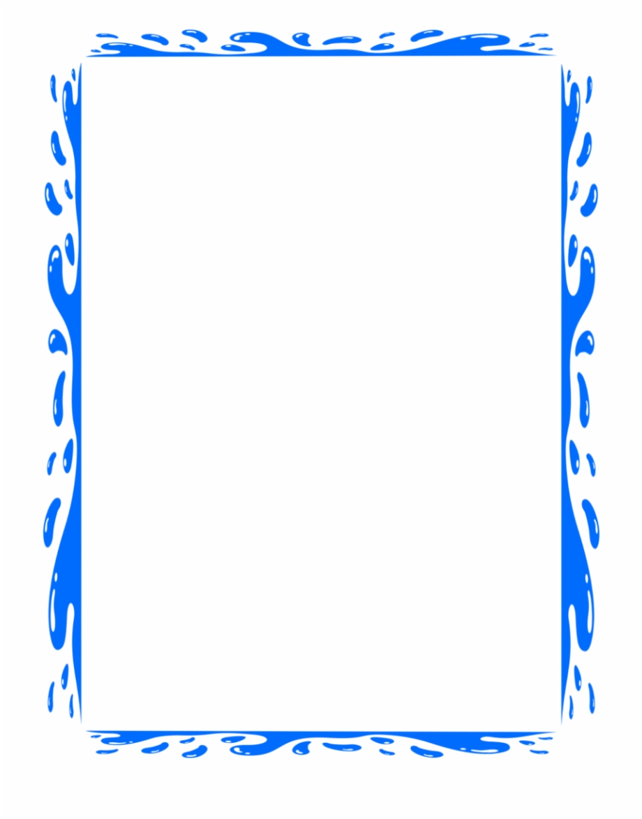Water clipart borders. Page png border transparent