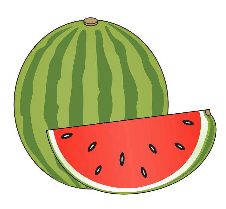 Watermelon clipart hello summer. This clip art is