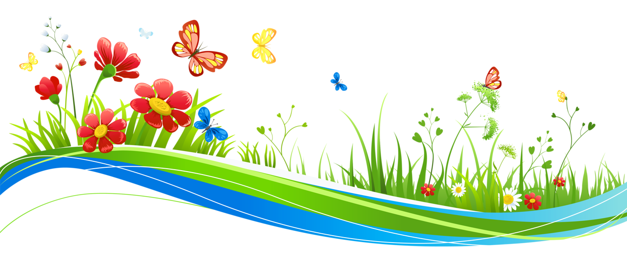 clipart flowers butterfly