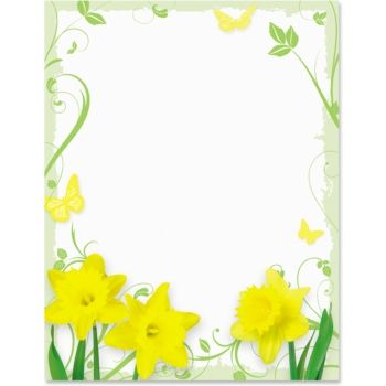 daffodil clipart frame