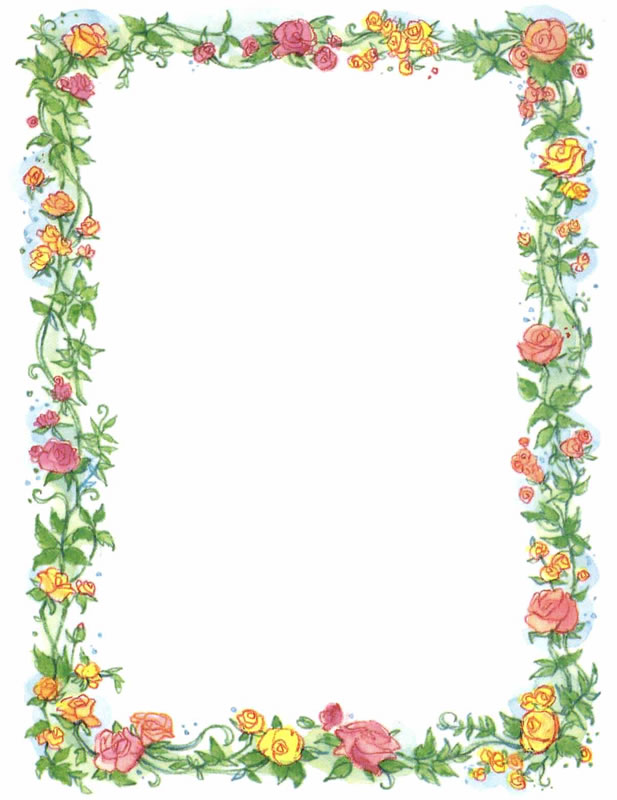 Clipart borders flower. Free download clip art