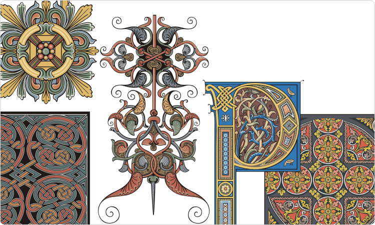 clipart borders medieval