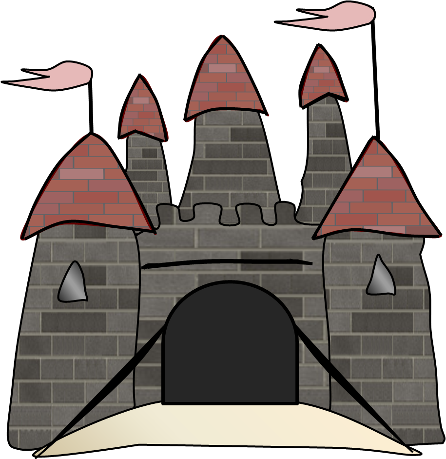 knight clipart castle