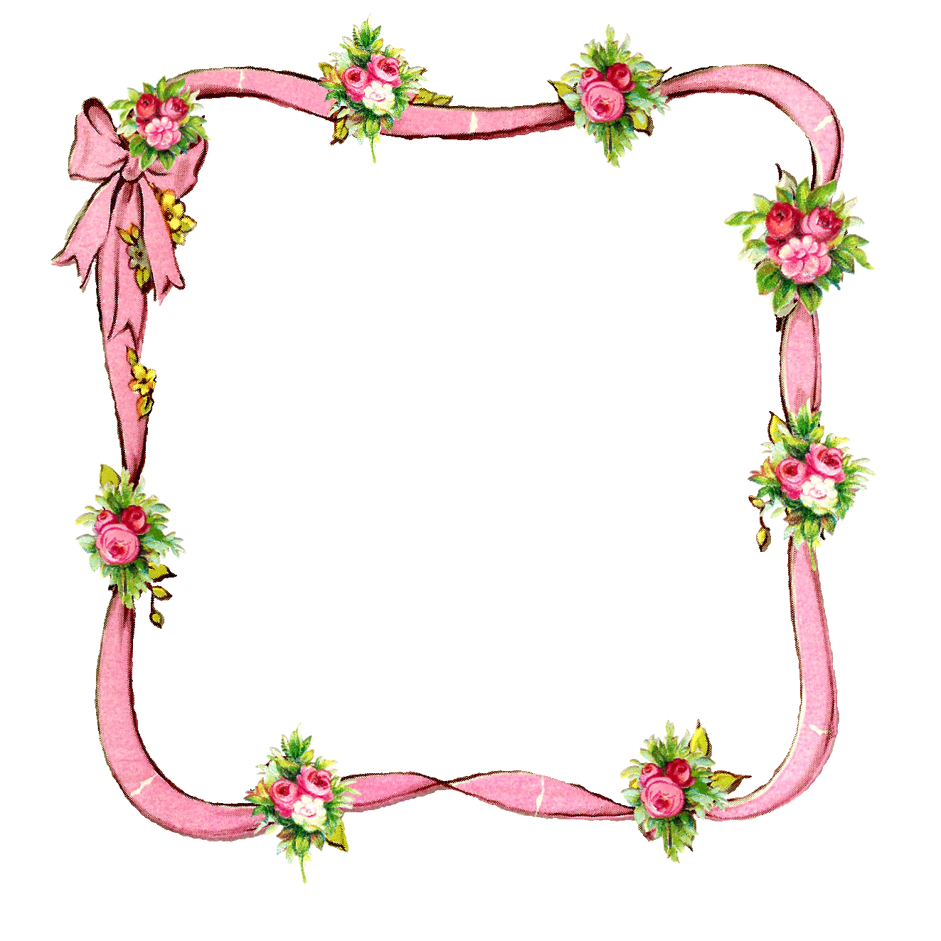 floral clipart ribbon