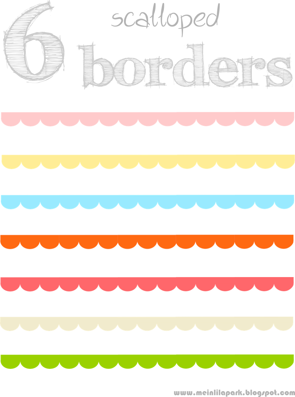 clipart borders scrapbook