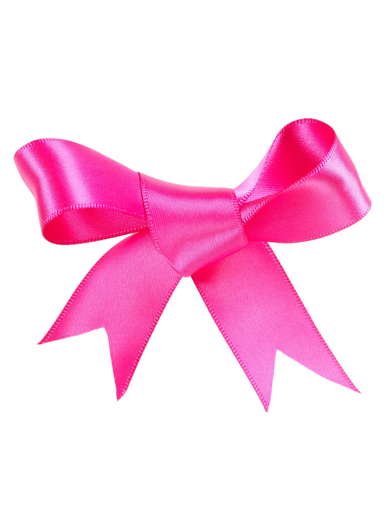 clipart bow bright pink