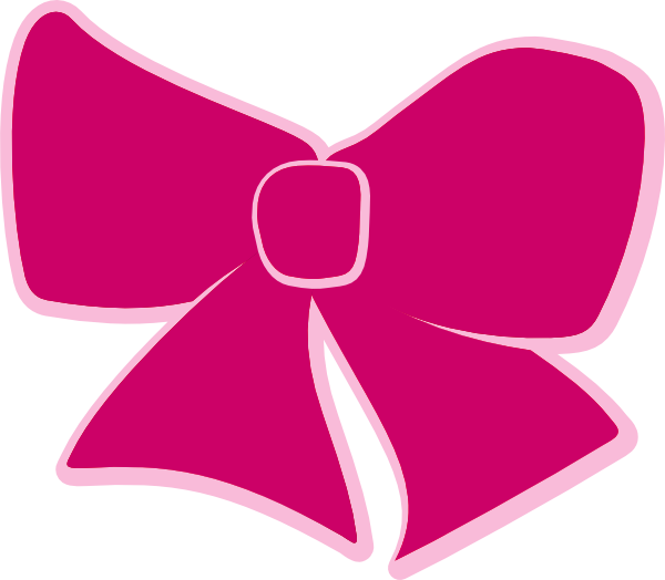 Pink clip art at. Clipart bow colorful bow