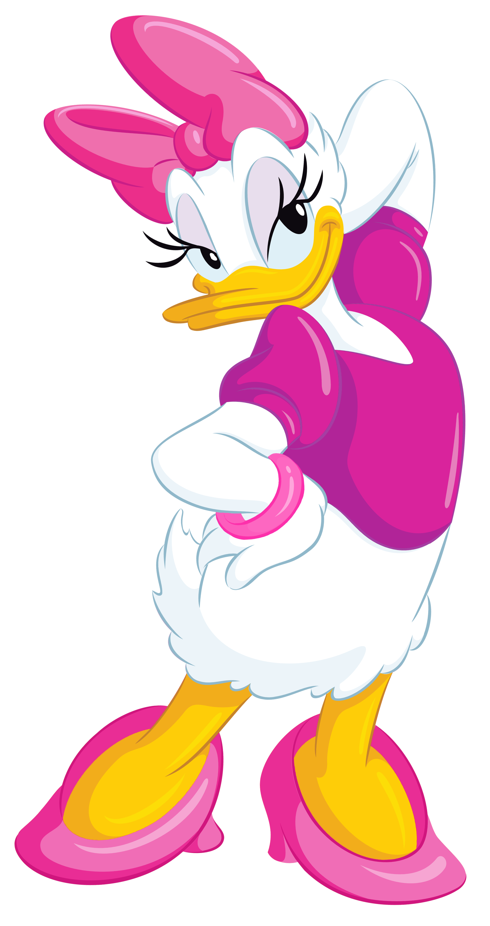 Daisy duck png clip. Hi clipart transparent background