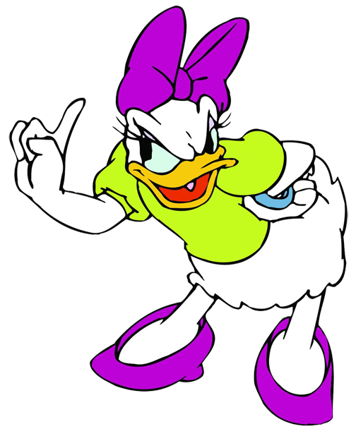 Daisy art angry and. Clipart bow donald duck
