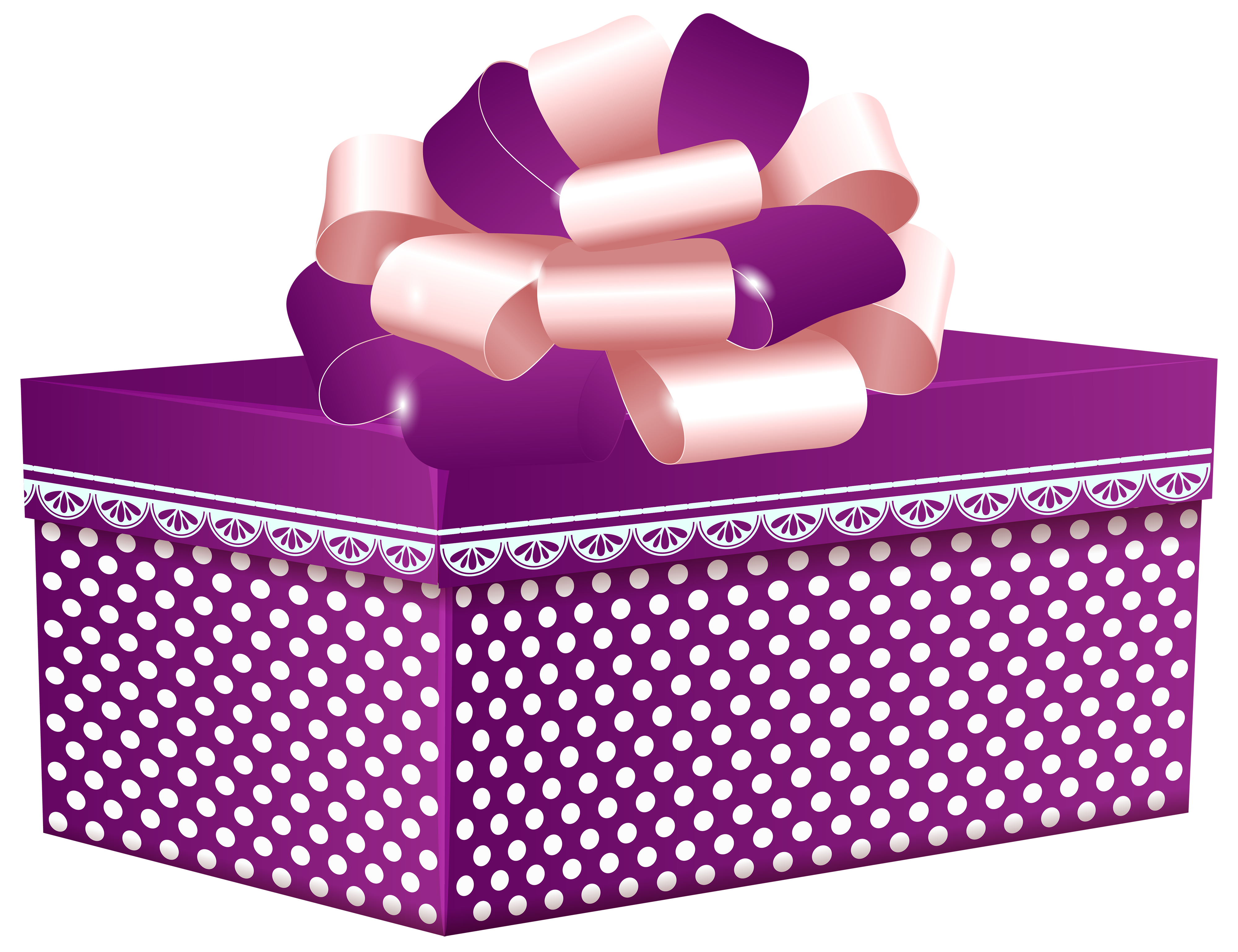 purple clipart present